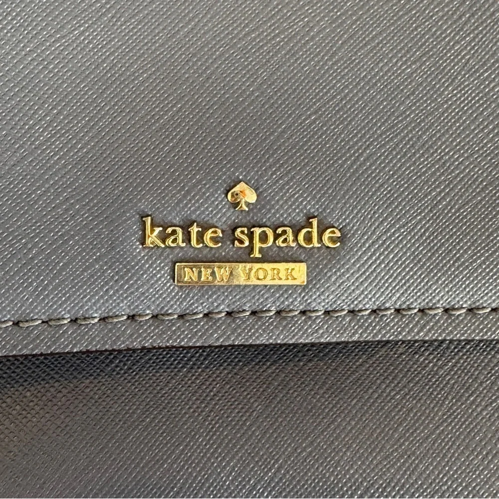 Kate Spade Blue Crossbody Classic Flap Purse Handbag Bag